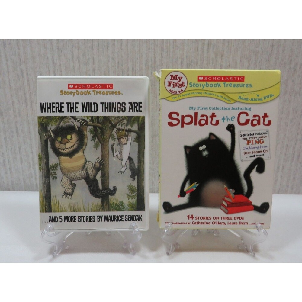 My First Scholastic Storybook Treasures Splat The Cat &Where The Wild Things Are